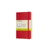 Classic Pocket Soft Cover Notebook Plain Scarlet Red