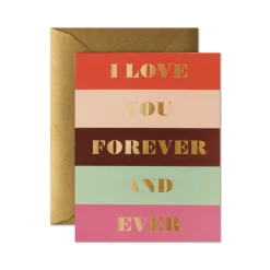 Colour Block Love Greeting Card