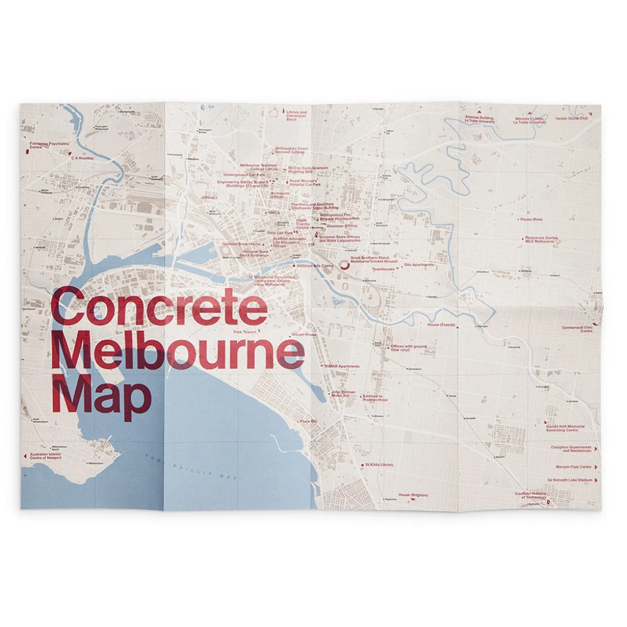 Concrete Melbourne Map