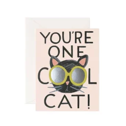 Cool Cat Greeting Card