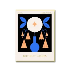 Dahlia Birthday Wishes Greeting Card