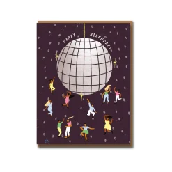 Disco Ball Birthday Greeting Card