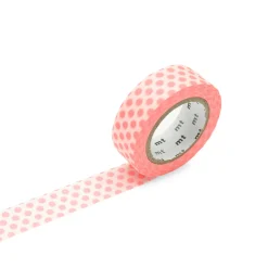 Dot Shocking Red Washi Tape Single Roll