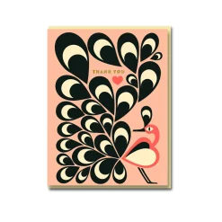 Feather Bird Greeting Card