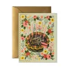 Floral Cake Birthday Greeting Card