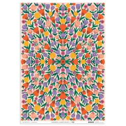 Floral Reflection Wrapping Sheet