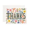 Floral Thanks Greeting Card