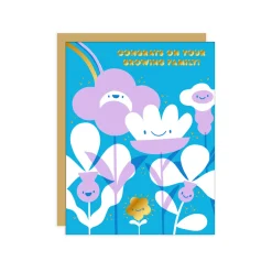 Flower Baby Greeting Card
