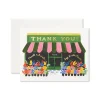Flower Shop Thank You Greeting Card
