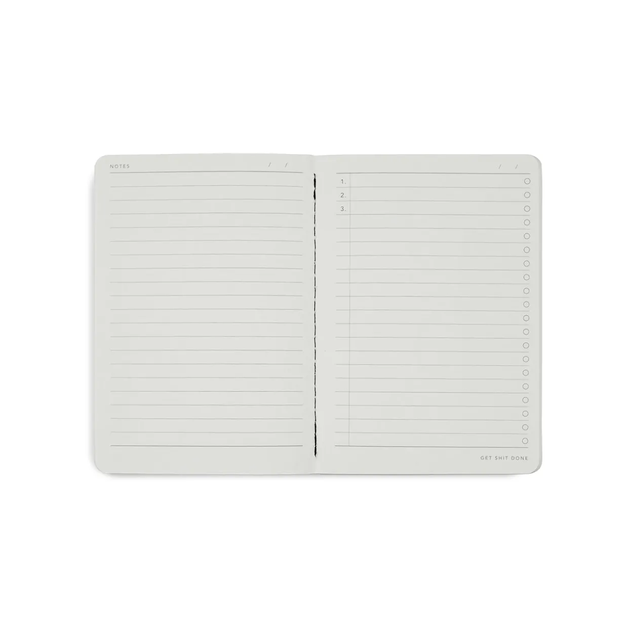 Get Shit Done Minimal Notebook A6