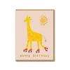 Giraffe Birthday Greeting Card