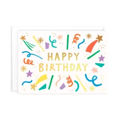 Happy Birthday Burst Greeting Card