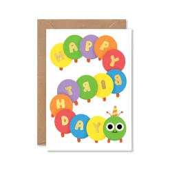 Happy Birthday Caterpillar Greeting Card