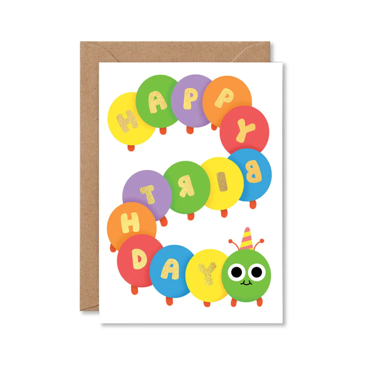 Happy Birthday Caterpillar Greeting Card