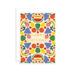 Happy Birthday Fruits Greeting Card