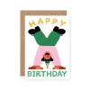 Happy Birthday Headstand Greeting Card