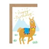 Happy Birthday Llama Greeting Card
