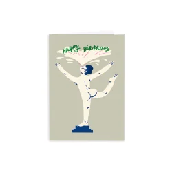 Happy Birthday Statue Greeting Card