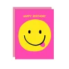 Happy Face Birthday Greeting Card