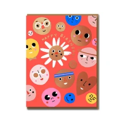 Happy Faces Greeting Card