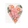 Heart Blossom Valentine Greeting Card