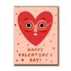 Heart Face Greeting Card