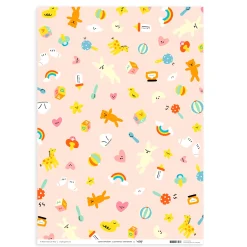 Hey Baby Wrapping Sheet