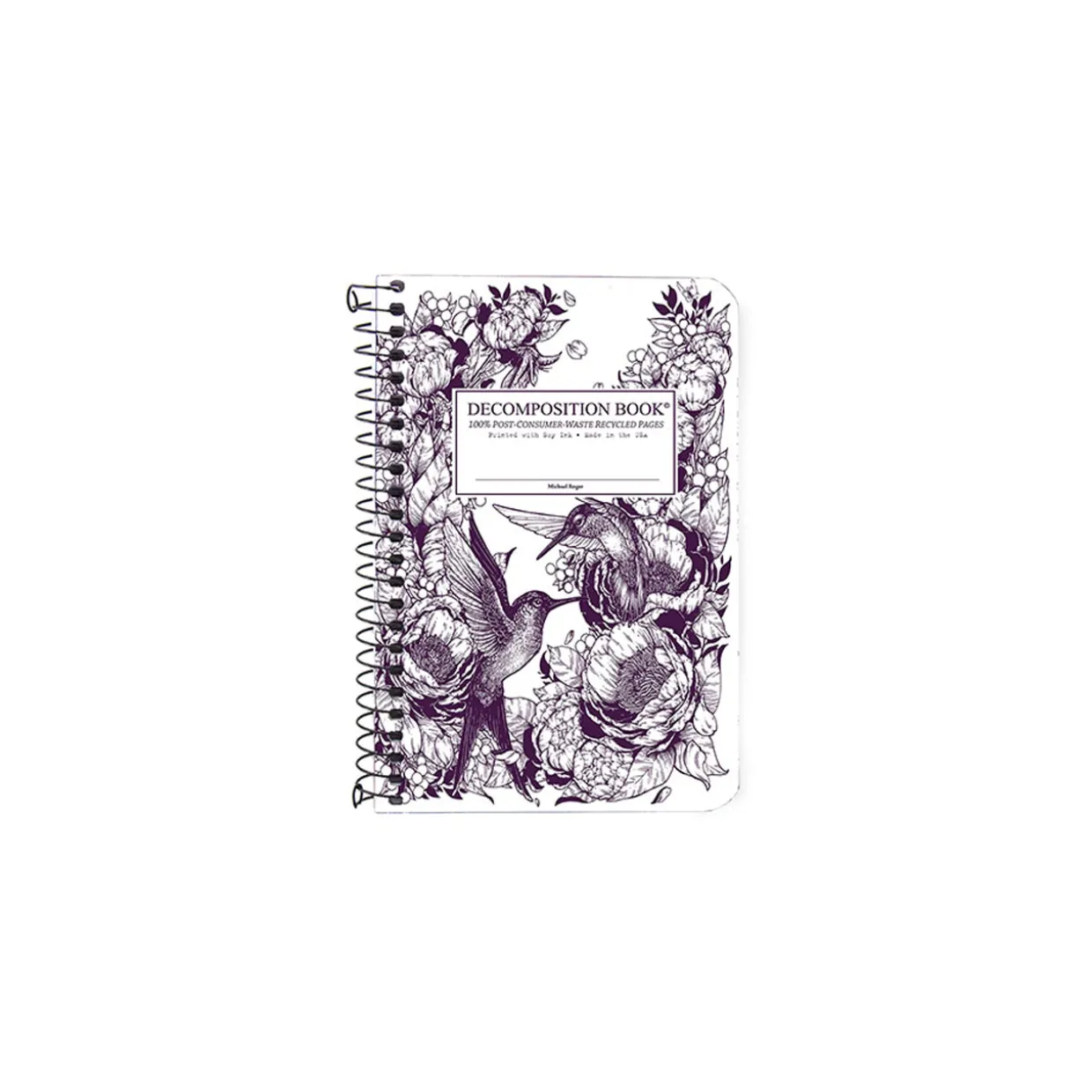 Hummingbirds Pocket Spiral Notebook