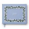 Hydrangea Embroidered Fabric Guest Book
