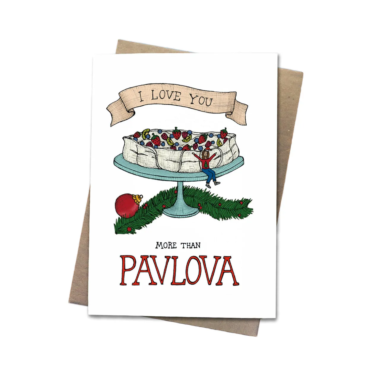 I Love Pavlova Greeting Card