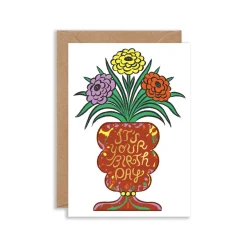 It's Your Birthday Vase Greeting Card