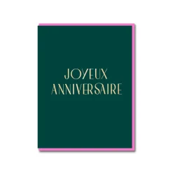 Joyeux Anniversaire Birthday Card