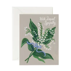 Lily of the Valley Sympathy Greeting Card