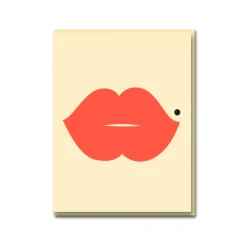 Lips Greeting Card