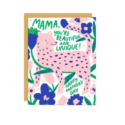 Mama Leopard Greeting Card