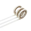 Matte White Washi Tape Slim Cord Set of 3
