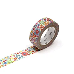 Mini Flower Garden Washi Tape Single Roll