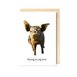 Missing you pig time Greeting Card
