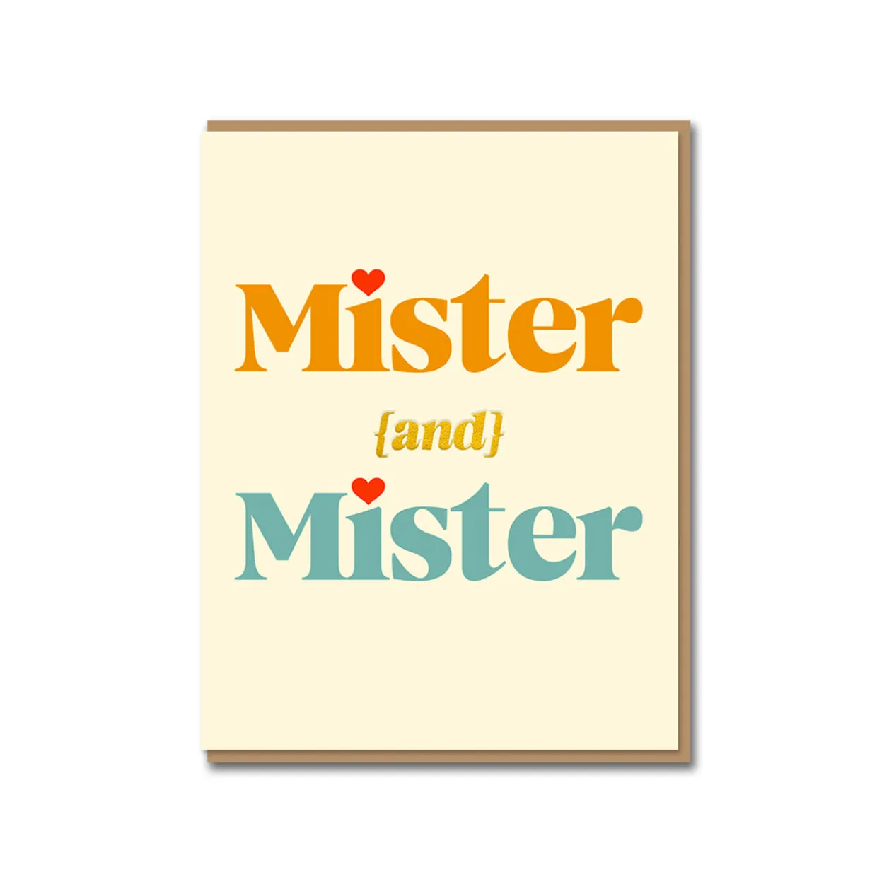 Mister and Mister Greeting Card