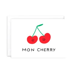 Mon Cherry Greeting Card