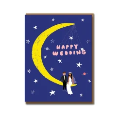 Moonlight Wedding Greeting Card