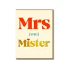 Mrs and Mister Greeting Card