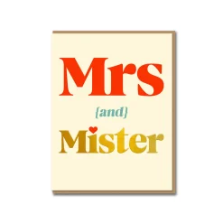 Mrs and Mister Greeting Card