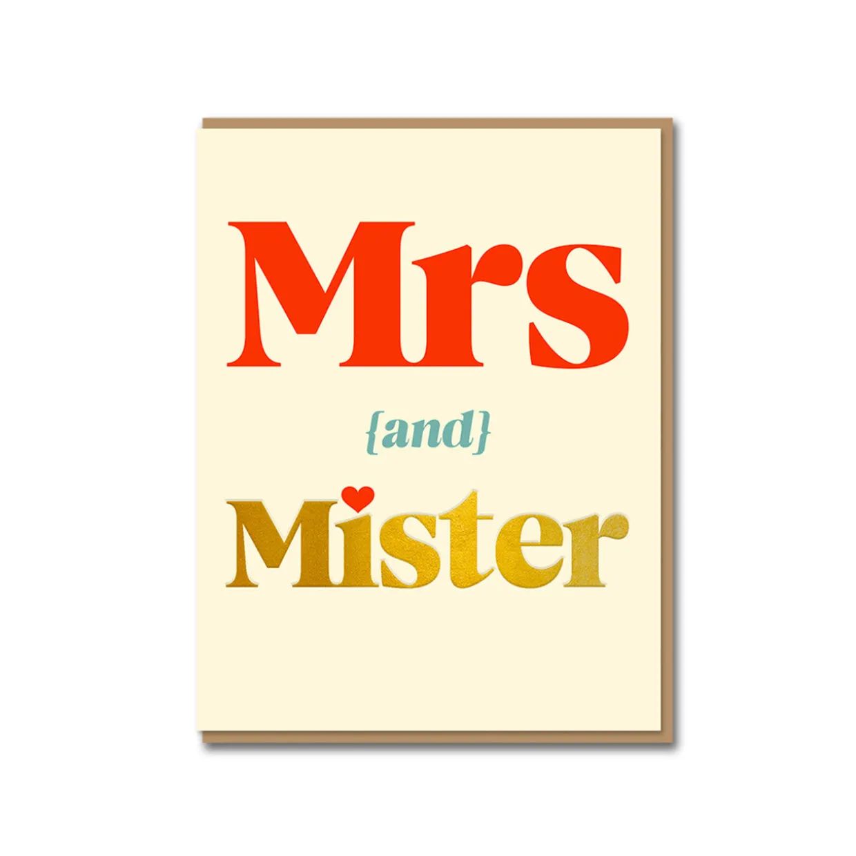 Mrs and Mister Greeting Card