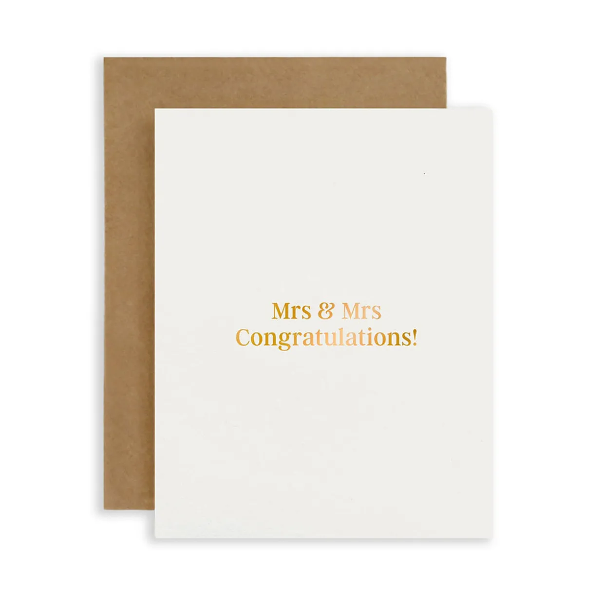 Mrs and Mrs Congratulations Greeting Card