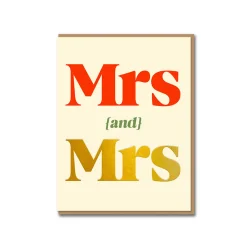 Mrs and Mrs Greeting Card