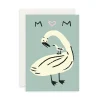 Mum Swan Greeting Card