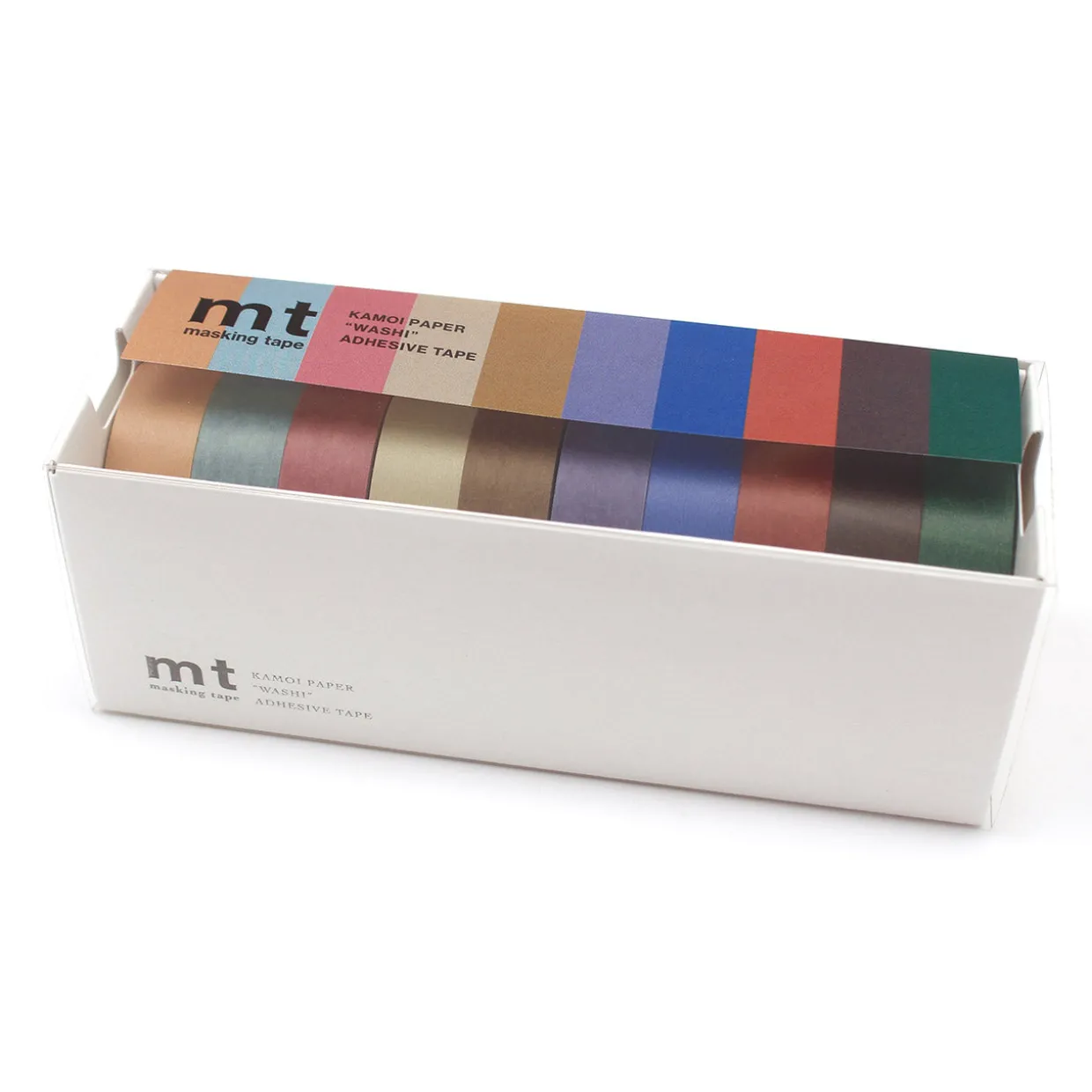 Muted Color Washi Tape Set of 10