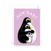 New Baby Penguins Greeting Card