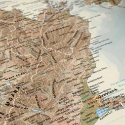 New Zealand / Aotearoa Canvas Map